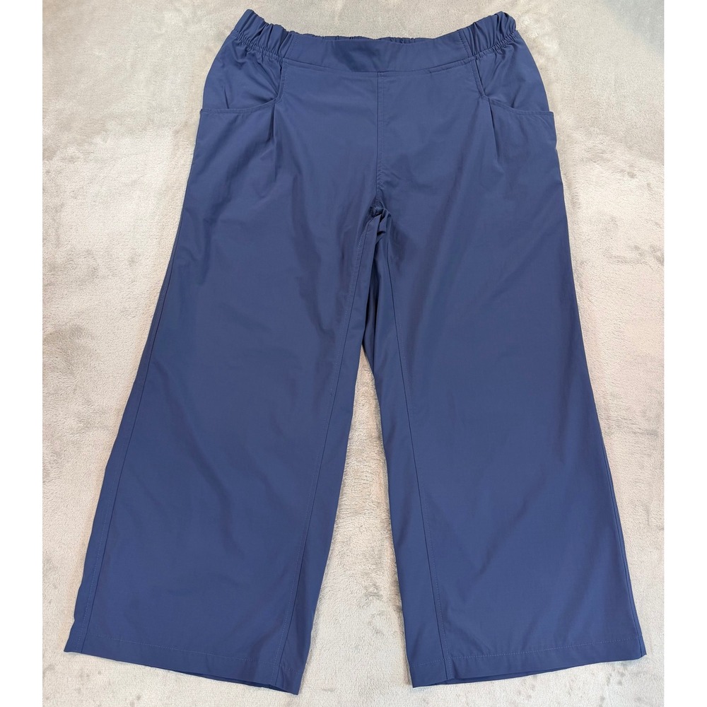 Mountain Hardwear Womens Capri Pants Blue Ripstop Hiking Outdoor Size M